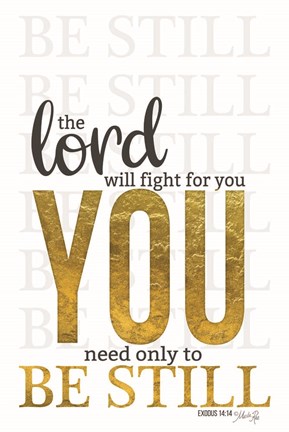Framed Lord Will Fight For You Print