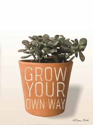 Framed Succulent Grow Your Own Way Print