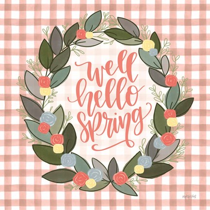 Framed Well Hello Spring Print