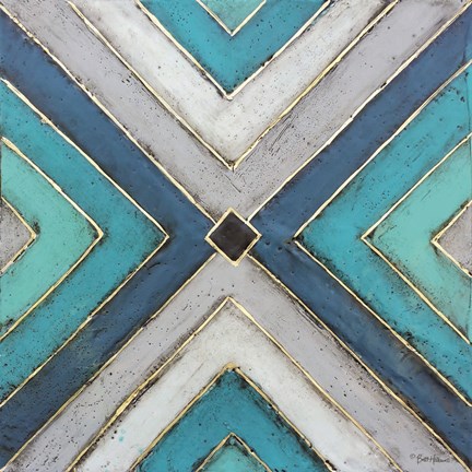 Framed Geometric Common Ground Print