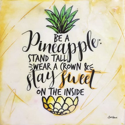 Framed Be a Pineapple Print