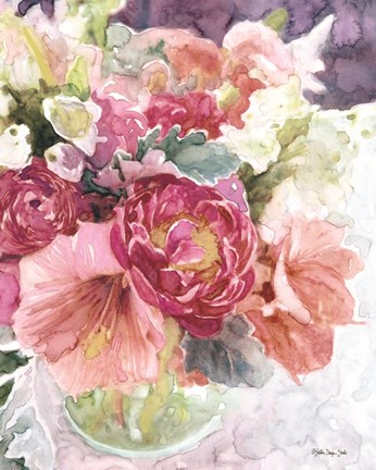 Framed Garden Vase Print