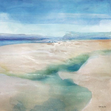 Framed Cool Waters II Print