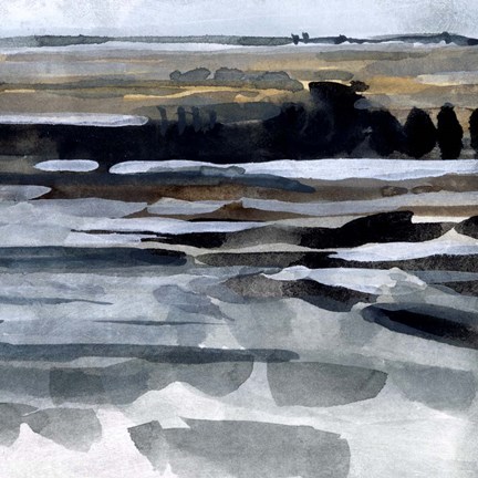 Framed Fall Reflections III Print