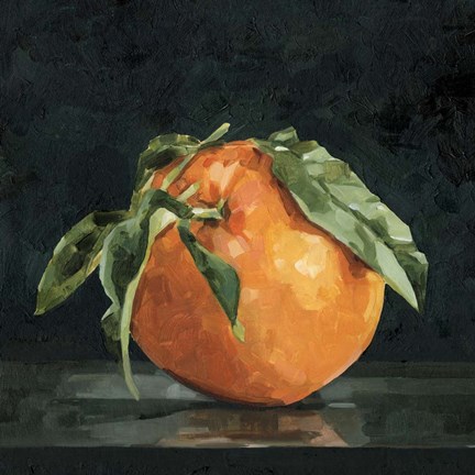 Framed Dark Orange Still Life II Print