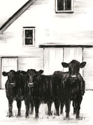 Framed Standing Around I Print