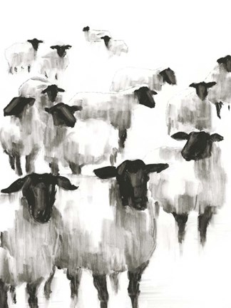 Framed Counting Sheep II Print