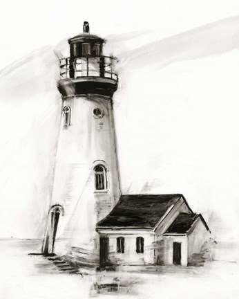 Framed Lighthouse Study I Print