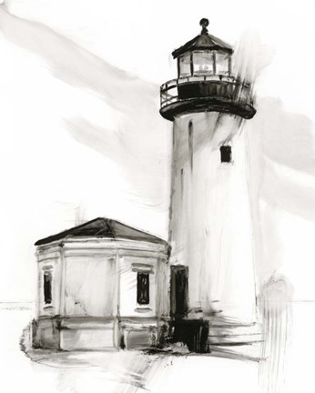 Framed Lighthouse Study II Print