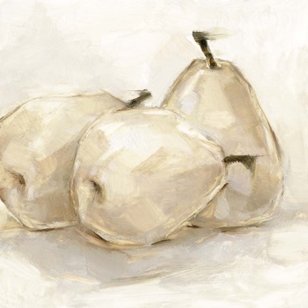 Framed White Pear Study II Print