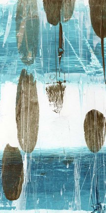 Framed Cattails III Print