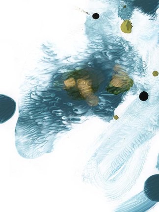 Framed Stardust Abstract I Print