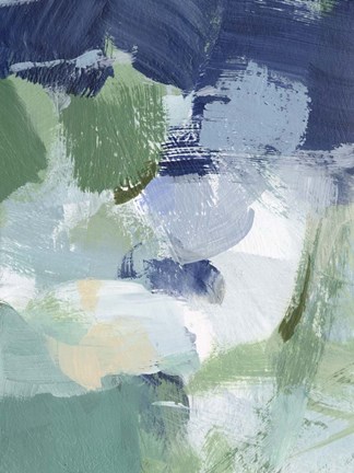 Framed Northern Lights Abstract I Print