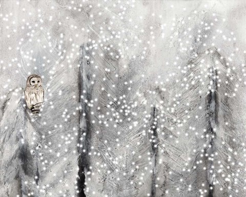 Framed Snowy Habitat II Print