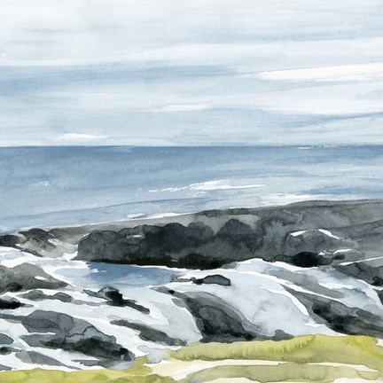 Framed Coastal Blue II Print