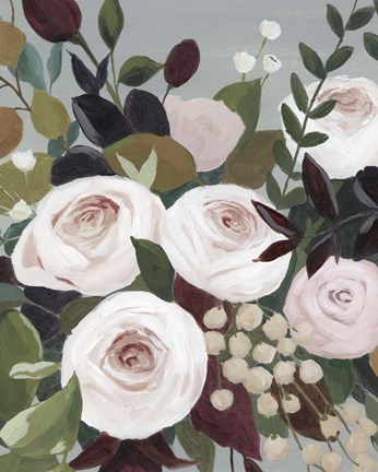 Framed Bohemian Blooms I Print