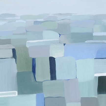 Framed Wave Crest Abstract I Print