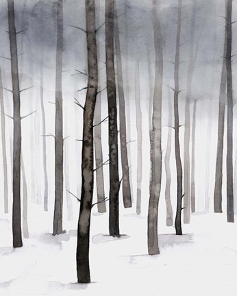 Framed Hazy Winter Walk II Print