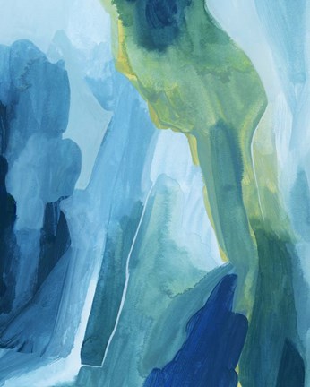 Framed Aerial Island II Print