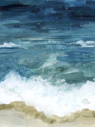 Framed Shattered Waved I Print