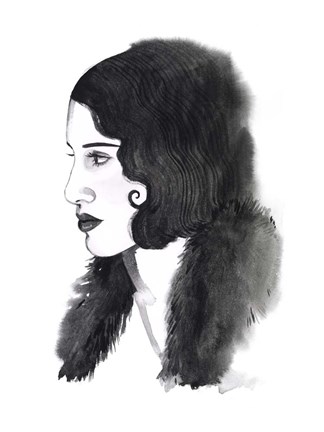 Framed Gatsby Girl II Print