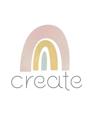 Framed Rainbow Play II Print