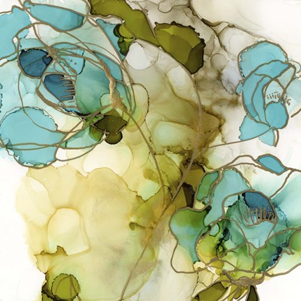 Framed Flower Facets III Print