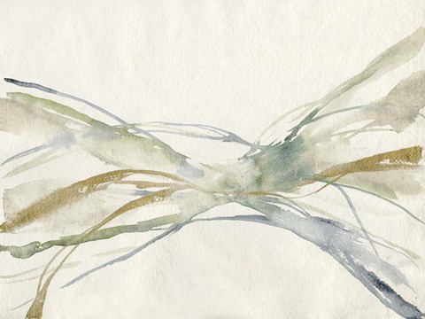 Framed Watercolor Waves II Print