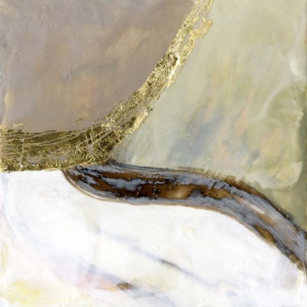 Framed Converging Pathways I Print