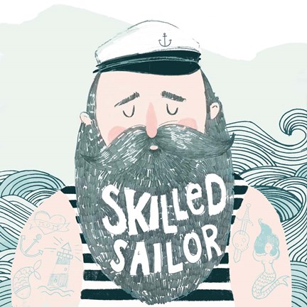 Framed Skilled Sailor I Print