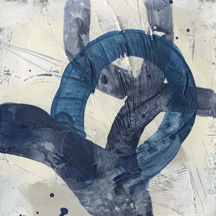 Framed Blue System V Print