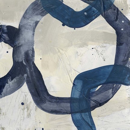 Framed Blue System VI Print