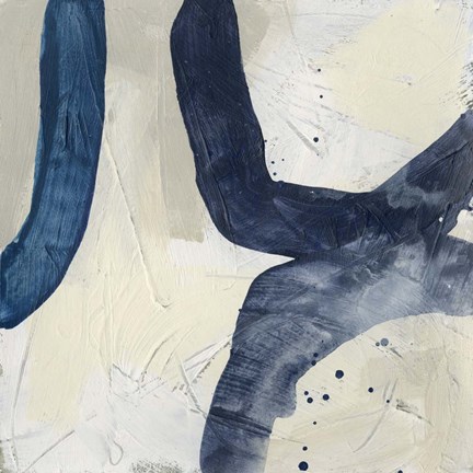 Framed Blue System VII Print