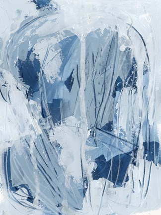 Framed Blue Falls II Print