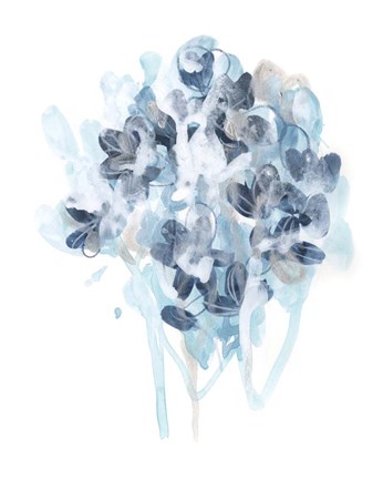 Framed Bluescale Flora II Print