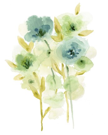 Framed Meadow Bouquet I Print