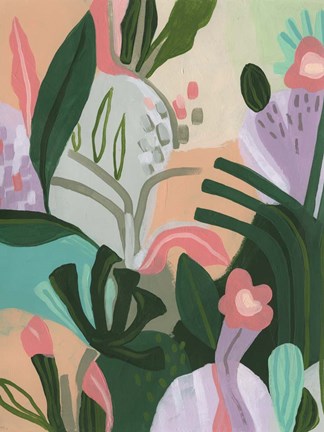 Framed Jungle Jigsaw II Print