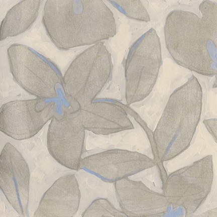 Framed Silvertone Garden IV Print