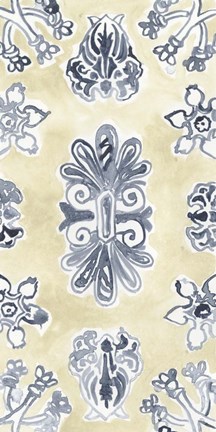 Framed Parchment Motif I Print