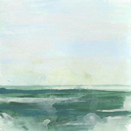 Framed Seafoam Syllogism I Print