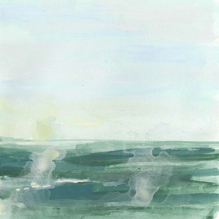 Framed Seafoam Syllogism II Print