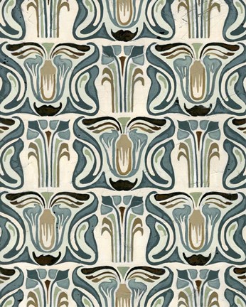 Framed Deco Parlor Pattern II Print