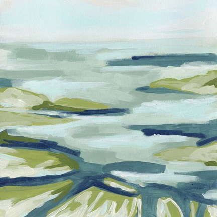 Framed Blue Delta I Print