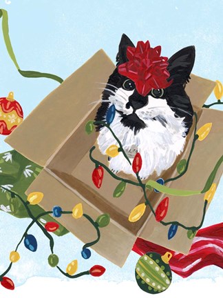 Framed Meowy Hissmas II Print