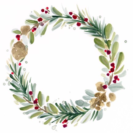 Framed Warm Winter Wishes II Print