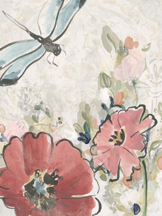 Framed Meadow Spring I Print