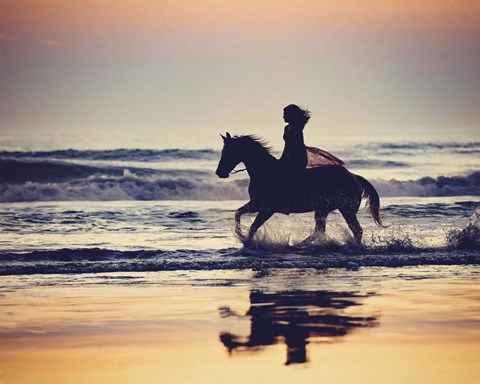 Framed Running in the Sand III Print