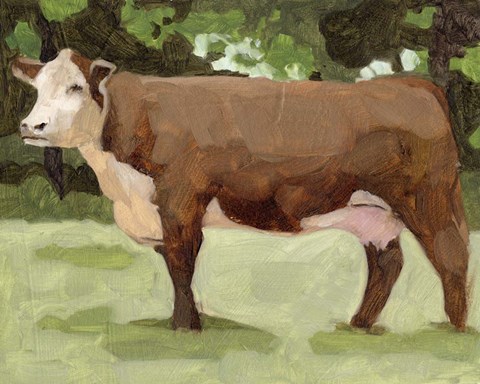 Framed Wandering Fields II Print