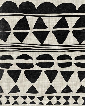 Framed Monochrome Quilt II Print