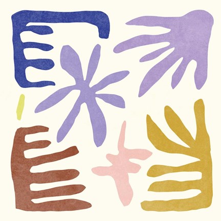 Framed Coral Construction I Print